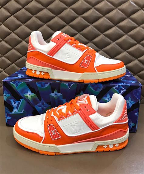 orange louis vuitton sneakers